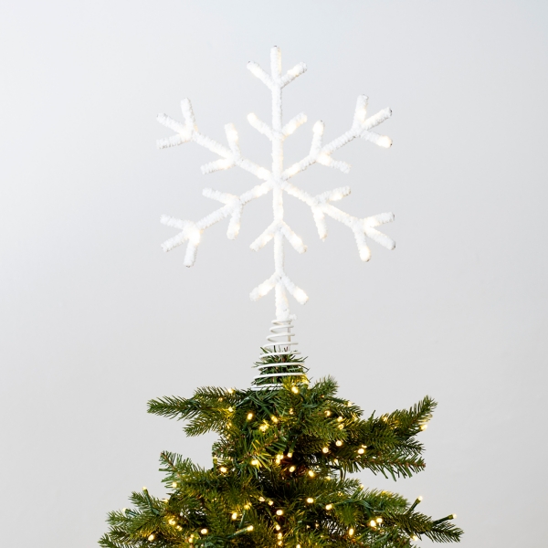 White LED Snowflake Tree Topper Kirklands Home