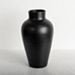 Tall Black Terracotta Vase, 14 in.