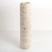 White and Gold Wood Cylinder Vase, 23 in.
