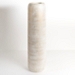 White and Gold Wood Cylinder Vase, 32 in.