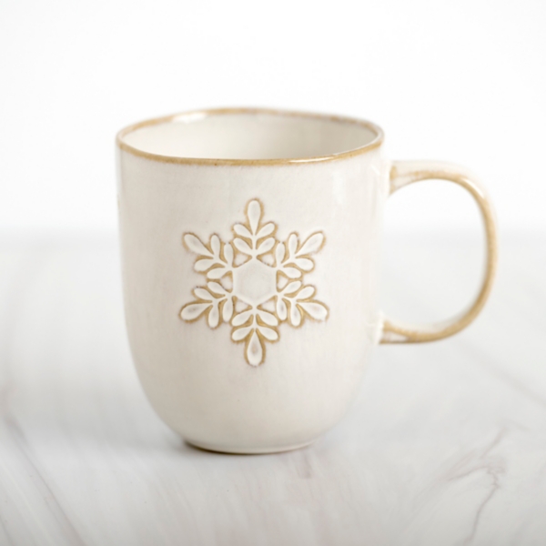 300ml, white embossed porcelain cute snow mugs, copo cafe