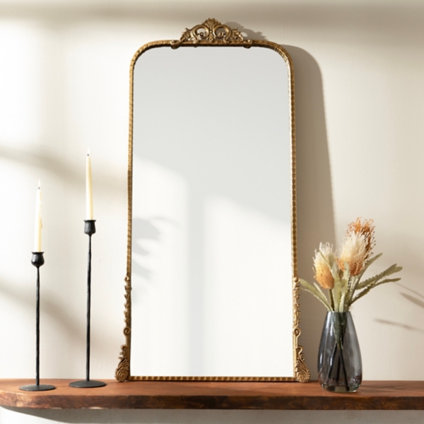 Gold Ornate Carved Large Wall Mirror Kirklands Home   281385 1