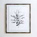 Greige Leaves II Bamboo Frame Art Print