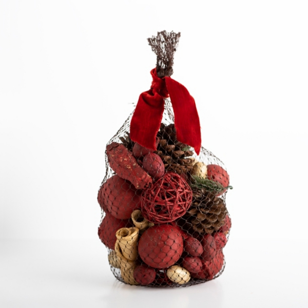 Red and Green Pinecone Potpourri Kirklands Home