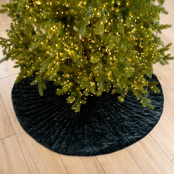 Green Ribbed Velvet Tree Skirt Kirklands Home