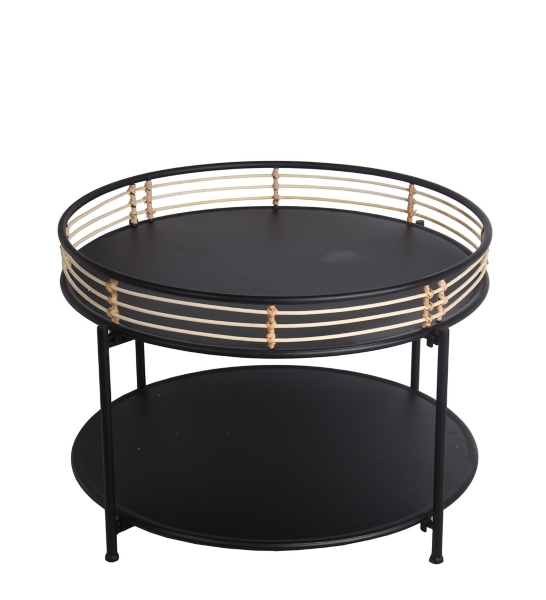 Black Metal Tray Top Coffee Table | Kirklands Home