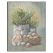 Colorful Eggs Rustic Easter Canvas Wall Art