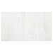 Arctic White Asymmetrical Cotton Bath Mat, 45 in.