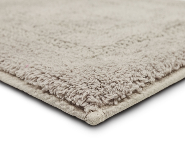 Silver Reversible Cotton Bath Mat, 60 in.