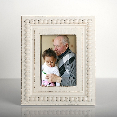 Gray Bead Frame For 4x6 Photo - Digs N Gifts