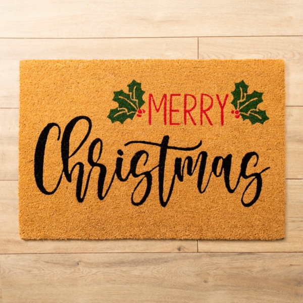 Merry Christmas Coir Doormat Kirklands Home