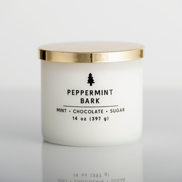 White Peppermint Bark Triple Wick Jar Candle Kirklands Home
