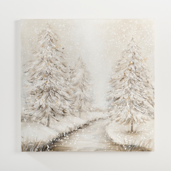 Winter Wonderland Forest Canvas Art Print