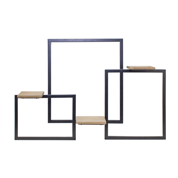 Black Modern Geometric Wall Shelves Kirklands Home
