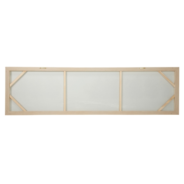 Tree Line Landscape Framed Canvas Art Print