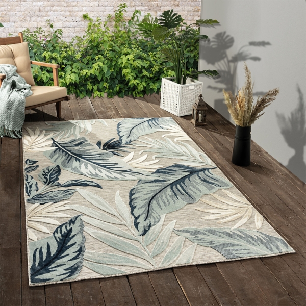 Ferns and Palms Indoor/Outdoor Area Rug