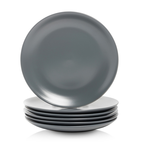 Charcoal Classic Coupe Dinner Plates, Set of 6 Kirklands Home