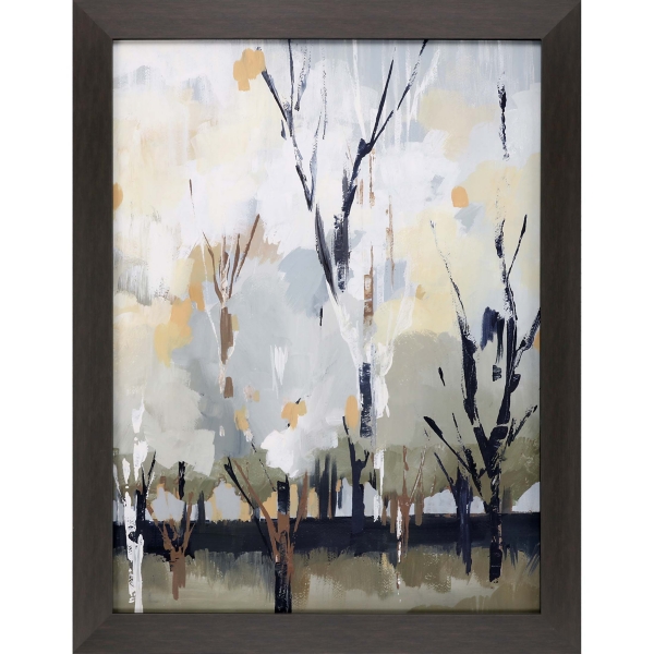 Silversong Birch Abstract Framed Art Print Kirklands Home
