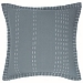 Charcoal Hand Stitched Flange Edge Pillow