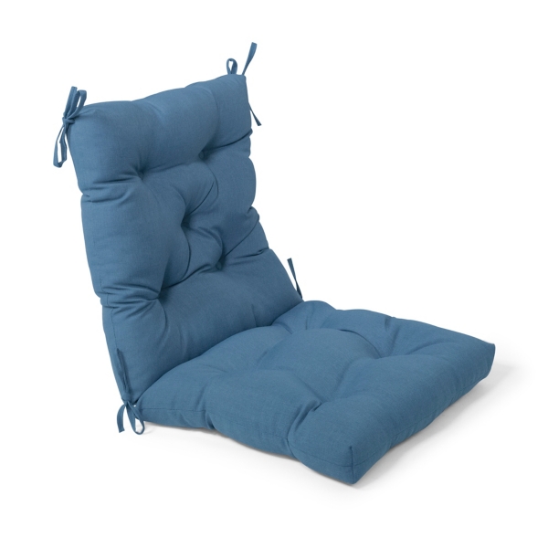 Coastal Blue Outdoor Tufted Chair Cushion Kirklands Home