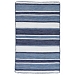 Blue Shades Striped Indoor/Outdoor Scatter Rug