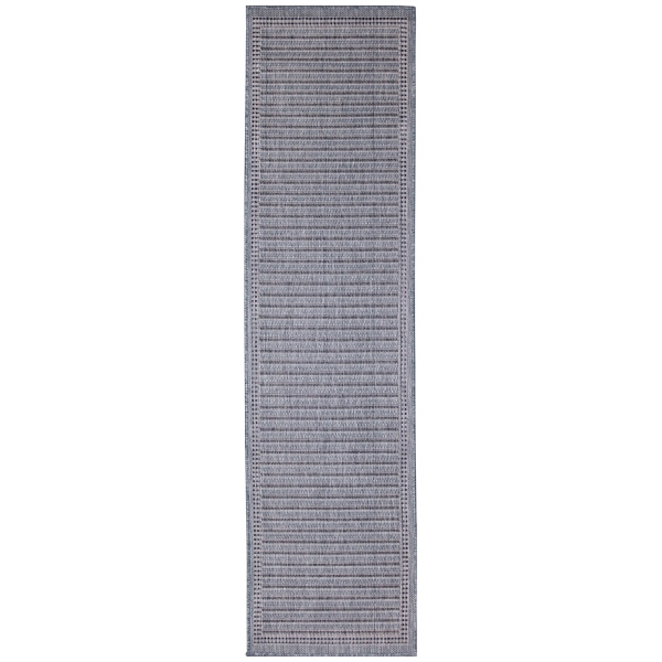 Kaya Navy Gradient Indoor/Outdoor Runner, 1x7