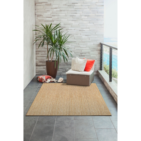 Sand Intertwine Indoor/Outdoor Area Rug, 4x7