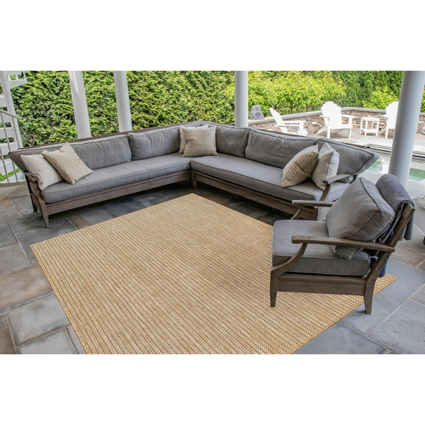 Sand Intertwine Santal Indoor/Outdoor Rug, 6x9