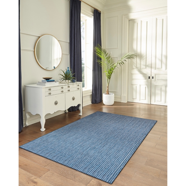 Navy Intertwine Indoor/Outdoor Area Rug, 7x9