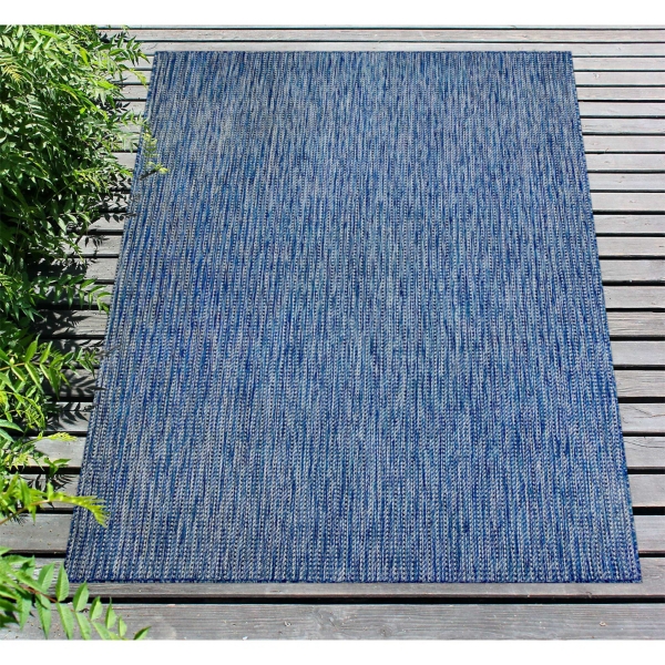 Navy Intertwine Indoor/Outdoor Area Rug, 7x9