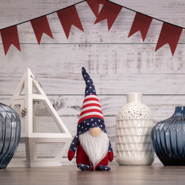 American Flag Plush Gnome