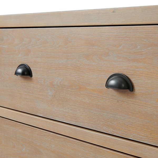 Natural Wood Grain 6-Drawer Dresser