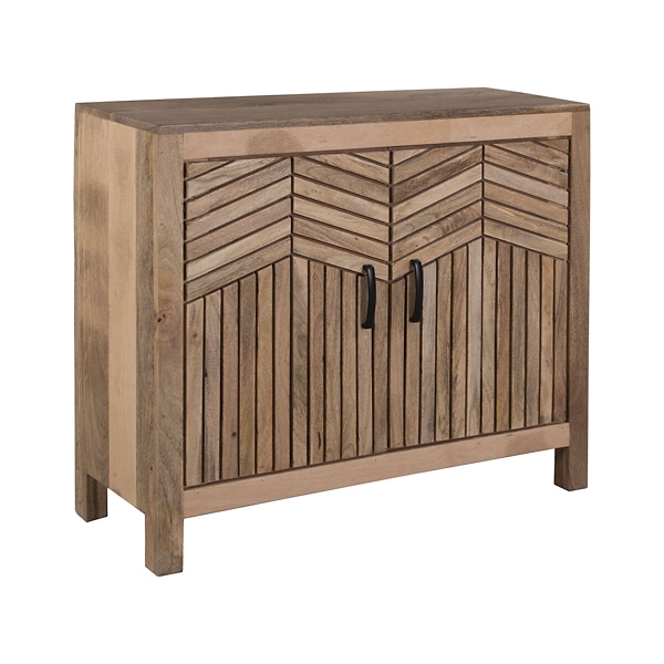 Herringbone deals accent cabinet