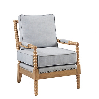 Blake Rattan White Cushioned Accent Chair + Reviews