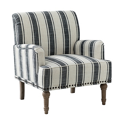 Grey best sale striped chair