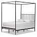 Bronze Square Frame Queen Canopy Bed