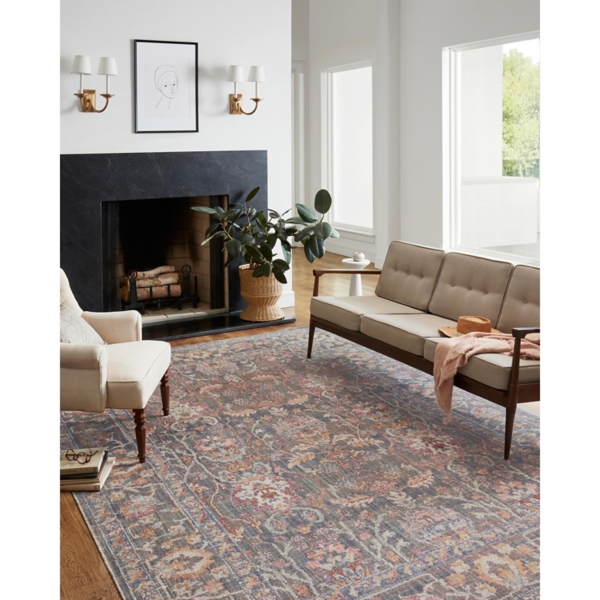 Chris Loves Julia x Loloi Rosemarie Gray Rug, 3x5