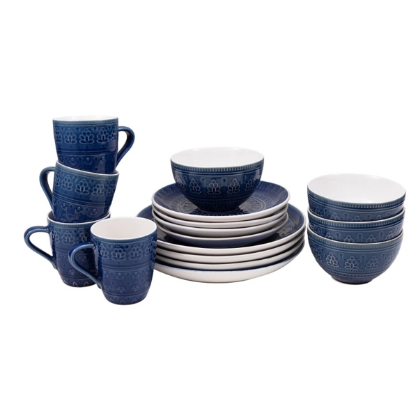Blue Tessa 16-pc. Dinnerware Set