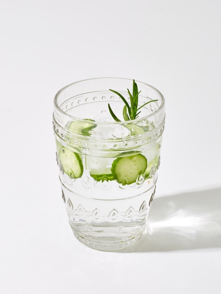 Textured Highball Glasses, Set of 4, Clear, 5.1H x 3.6 , Glass | Kirkland's Home