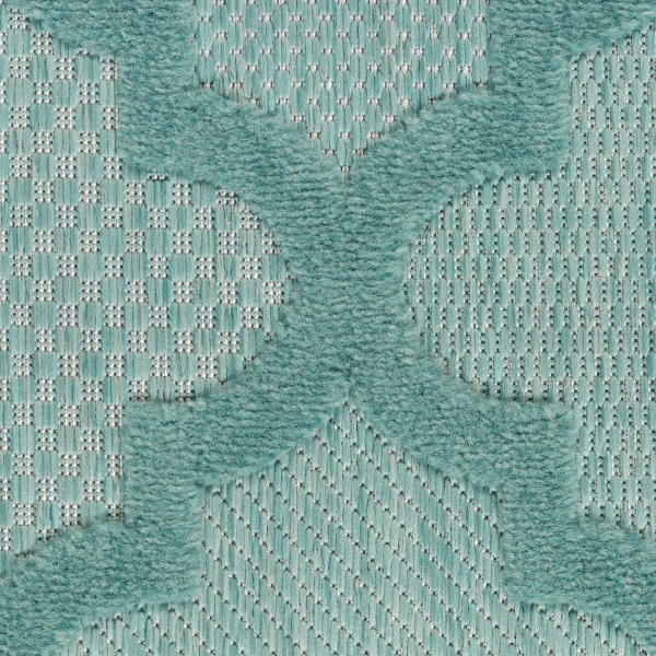 Seaglass Trellis Outdoor Area Rug, 5x7