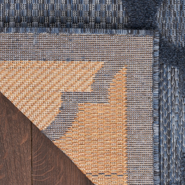 Navy Trellis Indoor/Outdoor Area Rug, 6x9