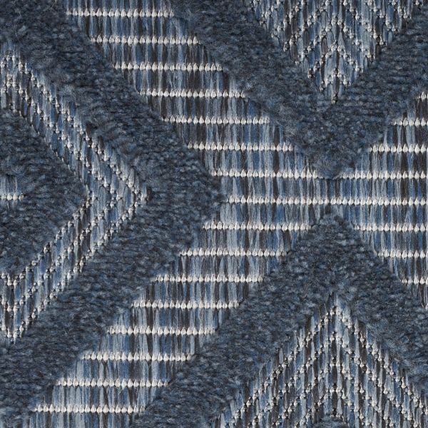 Navy Blue Diamond Indoor/Outdoor Area Rug