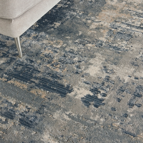 Charcoal Tally Textured Area Rug, 7x9