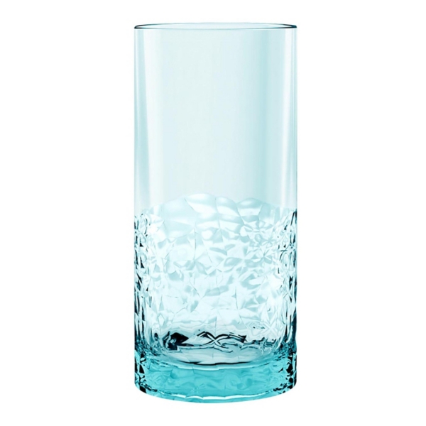 Aqua Embossed Tall Tumbler Glasses, Set of 6 Kirklands Home