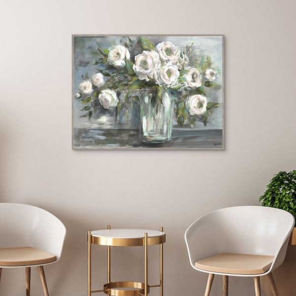 Soft Blooms Still Life Framed Wall Art