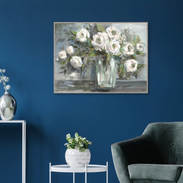 Soft Blooms Still Life Framed Wall Art