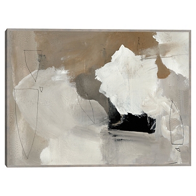 White Texture Abstract Canvas Wall Art