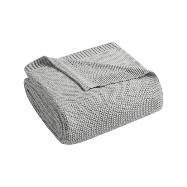 Gray King Rylan Knit Blanket Kirklands Home