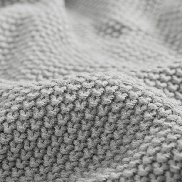 Gray King Rylan Knit Blanket