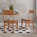 Amber Wave Frame Dining Chairs, Set of 2